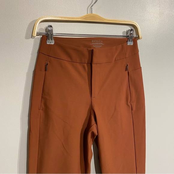 Athleta Stellar Skinny Trouser pant in Ancient Mahogany size 0 - Picture 4 of 8